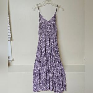 Amazon Purple And White Lightweight Dress Size M